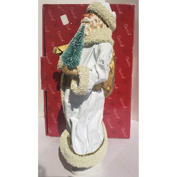 Vintage Clothtique Possible Dreams Christmas Santa in White Coat VTG 1988 713036 - Picture 5 of 13